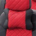  
Подушки под шею "Экокожа Ромб": Черный+Красный