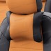  
Подушки под шею "Экокожа": Черный+Оранжевый